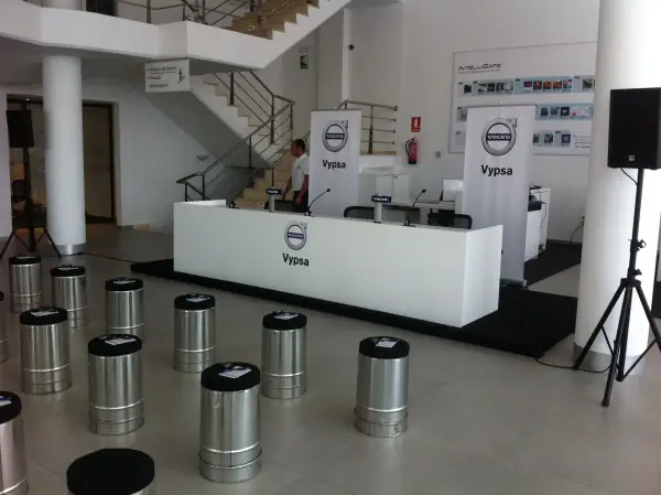 Volvo corporate event MICE AV setup