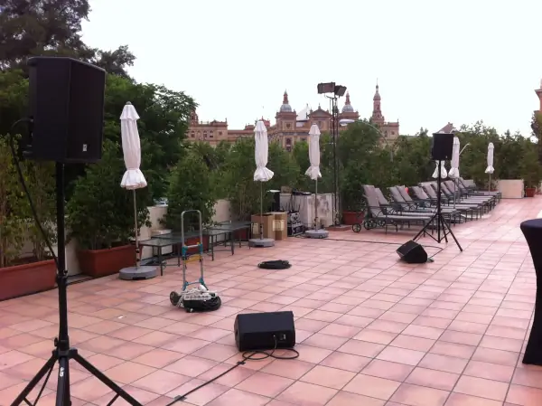 Outdoor party and event sound system rental