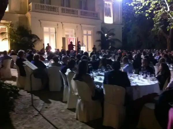 MICE event audio and lighting on stage