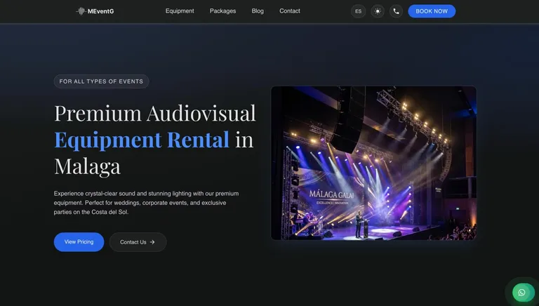 Malaga Event Gear Unveils a Faster, Rebranded Website